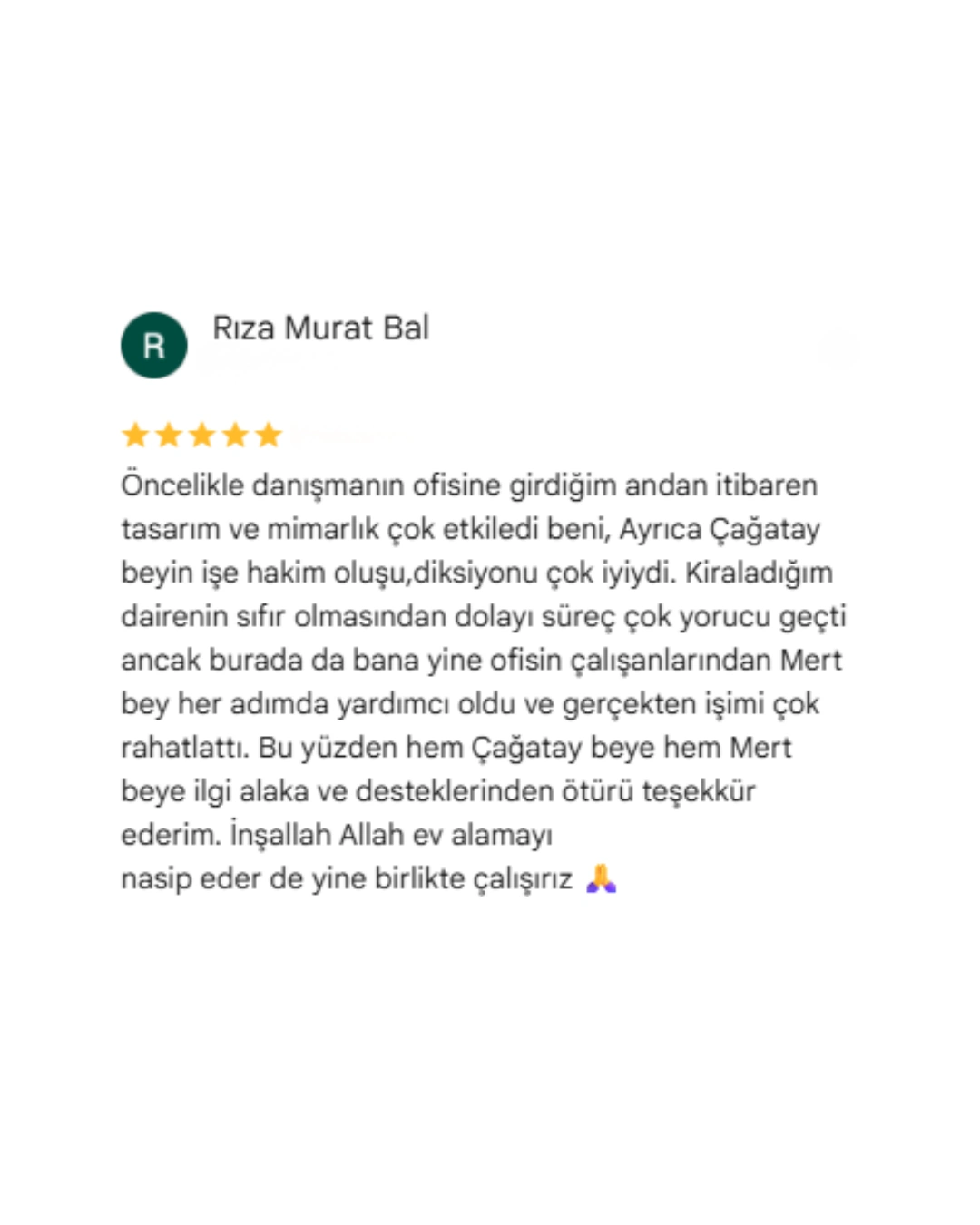 REBOSS Gayrimenkul Google Yorumları