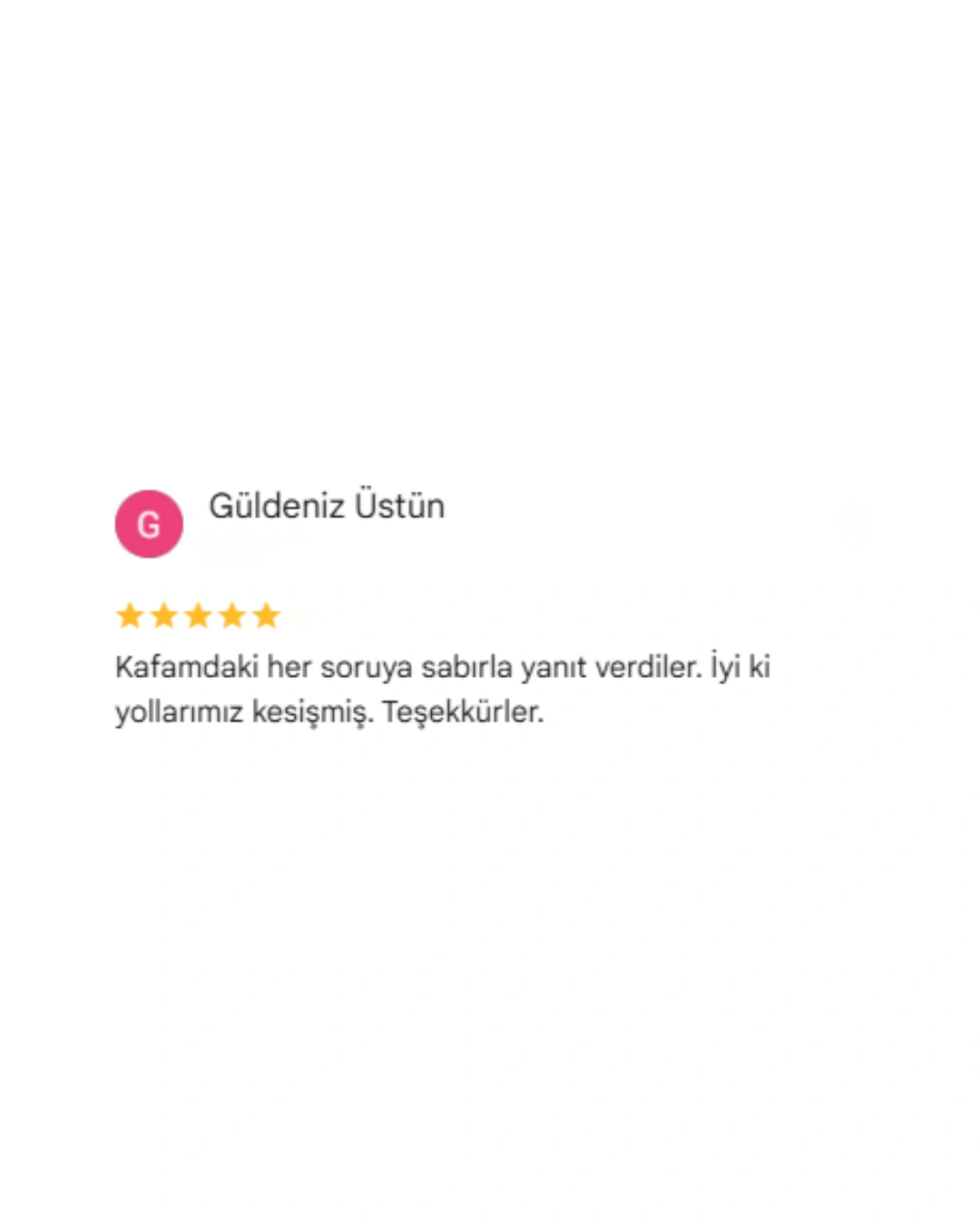 REBOSS Gayrimenkul Google Yorumları