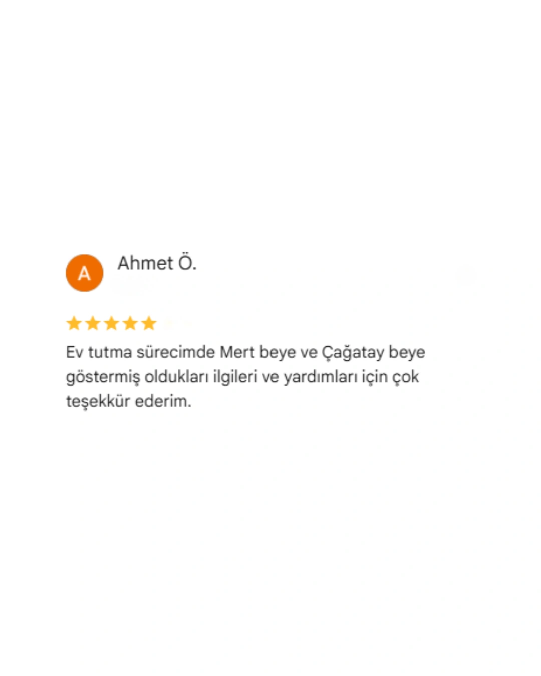 REBOSS Gayrimenkul Google Yorumları