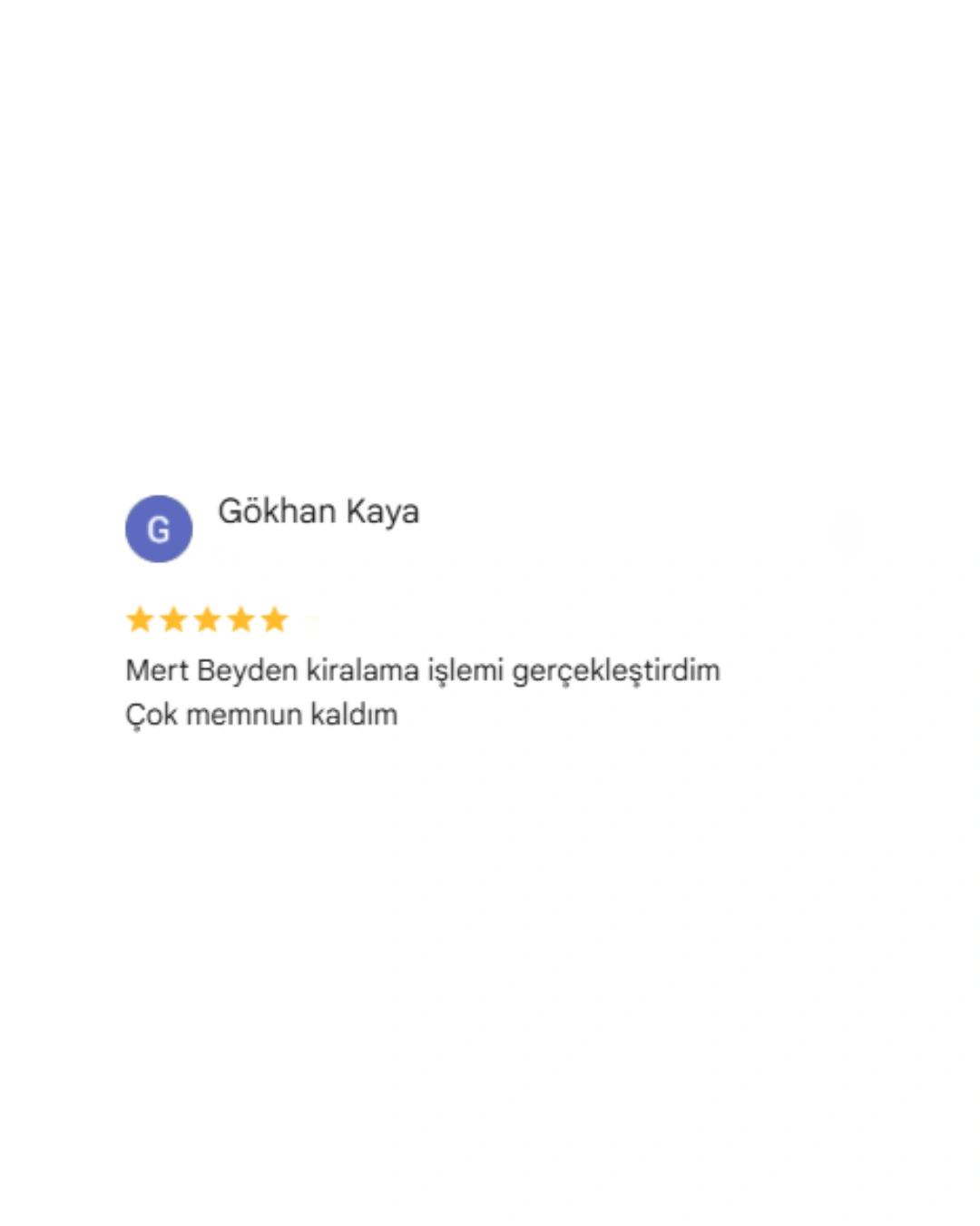 REBOSS Gayrimenkul Google Yorumları