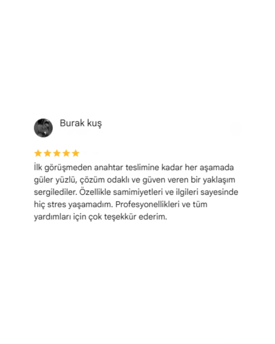 REBOSS Gayrimenkul Google Yorumları