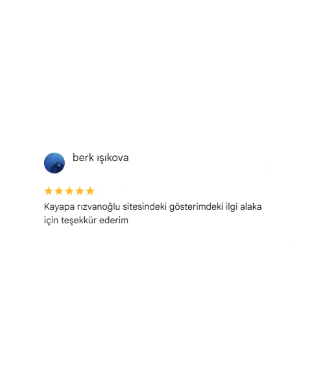 REBOSS Gayrimenkul Google Yorumları