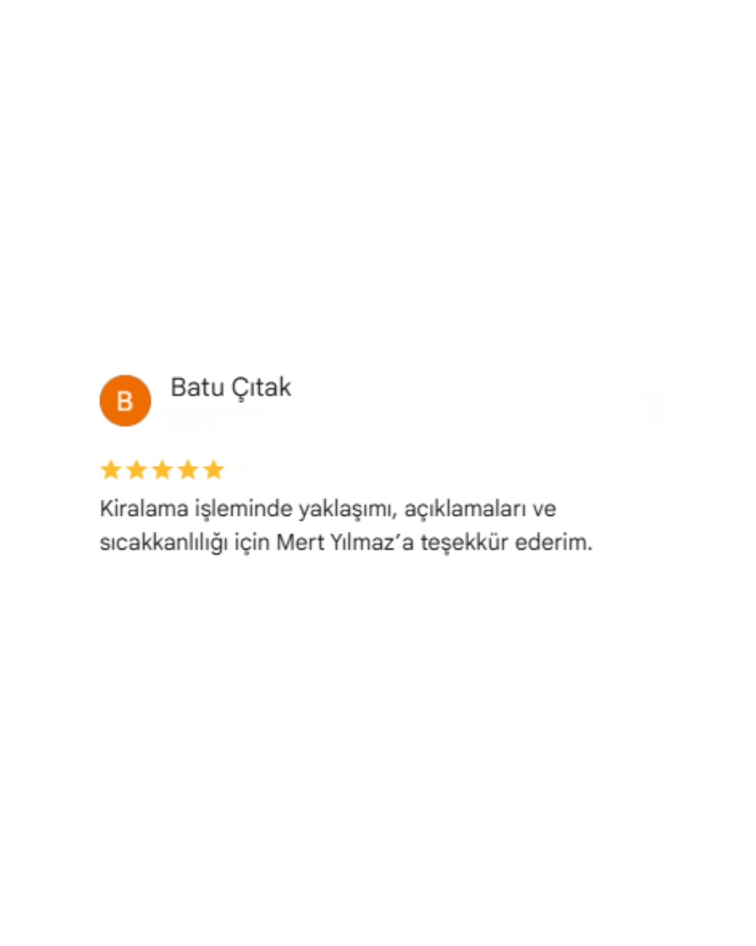 REBOSS Gayrimenkul Google Yorumları
