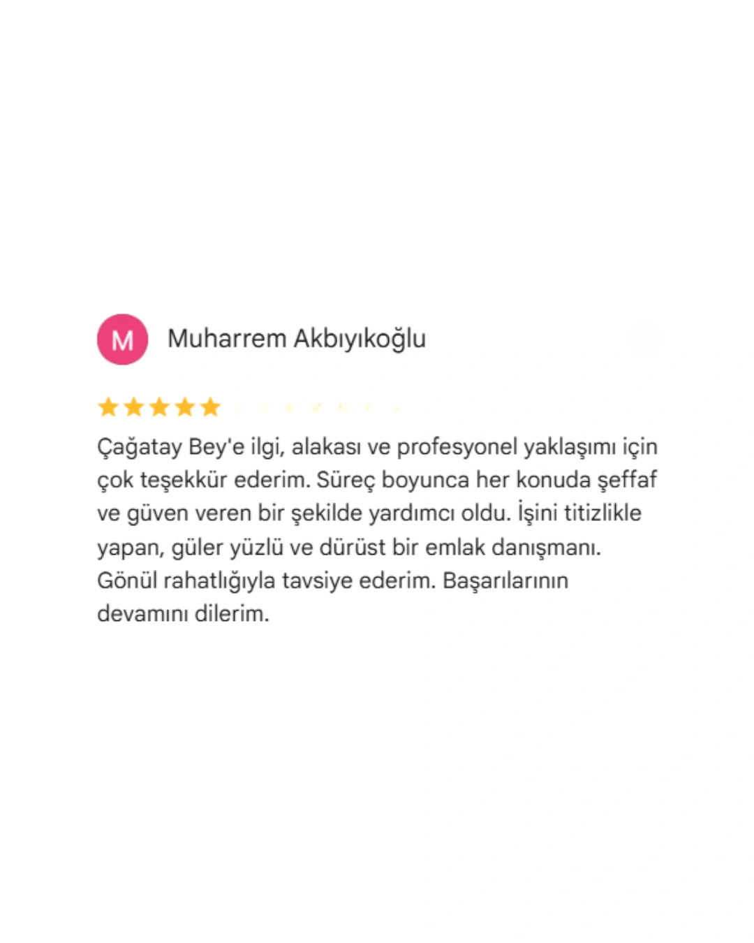 REBOSS Gayrimenkul Google Yorumları