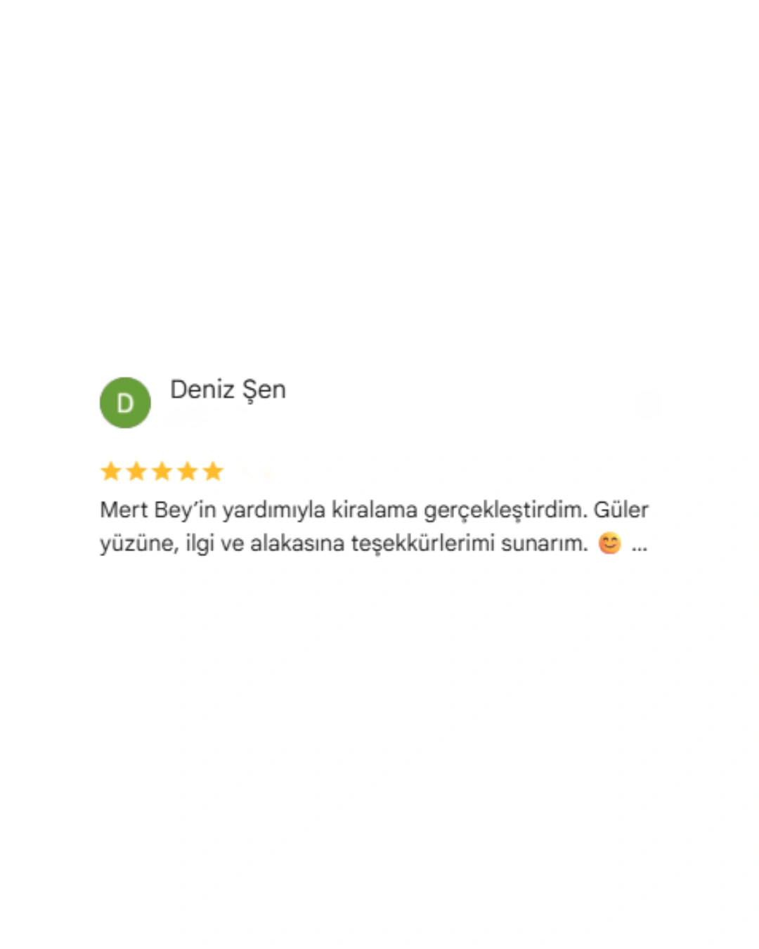 REBOSS Gayrimenkul Google Yorumları
